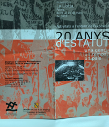 <strong>Dptic de l'exposici 20 anys d'autonomia </strong>